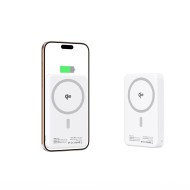 Външна батерия с 10 000mAh и MagSafe от Tech-Protect PB24 LifeMag QI2 15W - Бял