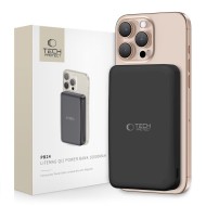 Външна батерия с 10 000mAh и MagSafe от Tech-Protect PB24 LifeMag QI2 15W - Черна