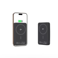 Външна батерия с 10 000mAh и MagSafe от Tech-Protect PB24 LifeMag QI2 15W - Черна