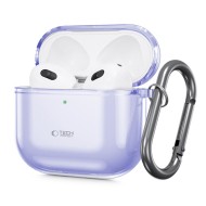 Силиконов калъф с карабинер за слушалки Apple AirPods 4 от Tech-Protect FlexAir - Виолетов 