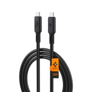 Кабел USB-C за зареждане с 240W и пренос на данни с до 40 Gbps от Spigen ArcWire PB2203 120см - Черен
