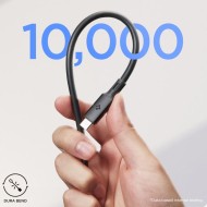 Кабел USB-C за зареждане с 240W и пренос на данни с до 40 Gbps от Spigen ArcWire PB2203 120см - Черен