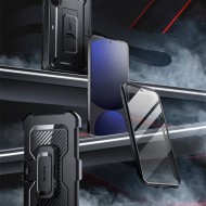360 градусов калъф за Samsung Galaxy S24 FE Supcase Unicorn Beetle Pro - Черен
