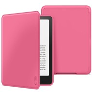Кожен тефтер за Kindle Paperwhite VI / 6 / Colorsoft / Signiture Edition от Tech-Protect Smartcase - Razpberry Pink