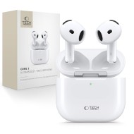 Безжични слушалки с ANC и Bluethooth TWS от Tech-Protect UltraBoost TWS Earphone Core 2 - Бели