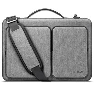 Удароустойчива чанта за лаптоп 15-16 инча с 4 джоба отTech-Protect Defender Bag - Crayon Grey