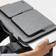 Удароустойчива чанта за лаптоп 15-16 инча с 4 джоба отTech-Protect Defender Bag - Crayon Grey