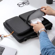 Удароустойчива чанта за лаптоп 15-16 инча с 4 джоба отTech-Protect Defender Bag - Черен