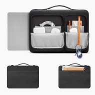 Удароустойчива чанта за лаптоп 15-16 инча с 4 джоба отTech-Protect Defender Bag - Черен
