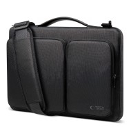 Удароустойчива чанта за лаптоп 13-14 инча с 4 джоба отTech-Protect Defender Bag - Черен