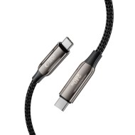 Кабел за зареждане USB-C / USB-C 240W QC4.0 100 см от Tech Protect UB10T Ultraboost - Черен