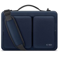 Удароустойчива чанта за лаптоп 15-16 инча с 4 джоба отTech-Protect Defender Bag - Navy Blue