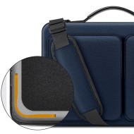 Удароустойчива чанта за лаптоп 15-16 инча с 4 джоба отTech-Protect Defender Bag - Navy Blue