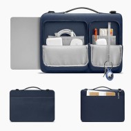 Удароустойчива чанта за лаптоп 15-16 инча с 4 джоба отTech-Protect Defender Bag - Navy Blue