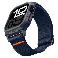 Текстилна каишка и кейс за Apple Watch 10 (46mm) от Spigen Lite Fit Pro - Navy Blue