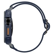 Текстилна каишка и кейс за Apple Watch 10 (46mm) от Spigen Lite Fit Pro - Navy Blue