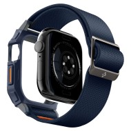 Текстилна каишка и кейс за Apple Watch 10 (46mm) от Spigen Lite Fit Pro - Navy Blue