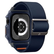 Текстилна каишка и кейс за Apple Watch 10 (46mm) от Spigen Lite Fit Pro - Navy Blue