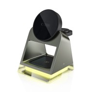 Магнитна безжична докинг станция 3 в 1 – Tech-Protect QI15W-A43 - Черна