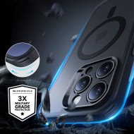 Удароустойчив кейс с MagSafe и протектор за iPhone 16 Pro от ESR Classic Pro Set Halolock -Frost Black