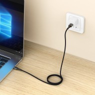 Кабел за зареждане USB-A/ USB-C 15W /3A 100см от Tech- Protect  Ultraboost DNA- Iron Grey