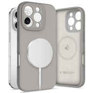 Силиконов кейс с MagSafe за iPhone 16 Pro Max от Tech-Protect Liquid Silicone - Stone Grey