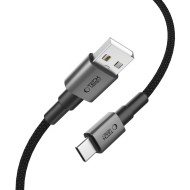 Кабел за зареждане USB-A/USB-C 15W /3A 200см от Tech- Protect  Ultraboost DNA- Iron Grey