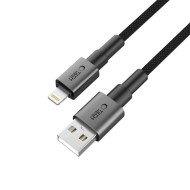 Кабел за зареждане USB-A/Lightning 15W /2.4A 200см от Tech- Protect  Ultraboost DNA- Iron Grey