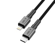 Кабел за зареждане USB-C/Lightning 27W /3A 100см от Tech- Protect  Ultraboost DNA- Iron Grey