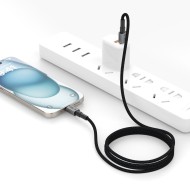Кабел за зареждане USB-C/Lightning 27W /3A 100см от Tech- Protect  Ultraboost DNA- Iron Grey