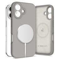 Силиконов кейс с MagSafe за iPhone 16 от Tech-Protect Liquid Silicone - Stone Grey