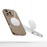 Силиконов кейс с MagSafe за iPhone 16 Pro от Tech-Protect Liquid Silicone - Chocolate Brown