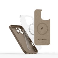 Силиконов кейс с MagSafe за iPhone 16 Pro от Tech-Protect Liquid Silicone - Chocolate Brown