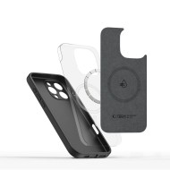 Силиконов кейс с MagSafe за iPhone 16 Pro от Tech-Protect Liquid Silicone - Черен