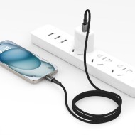 Кабел за зареждане USB-A/Type-C 15W / 3A - 300см от Tech- Protect  Ultraboost DNA- Iron Grey