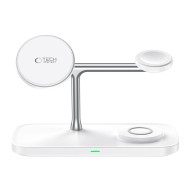 Зарядна станция 3в1 15W за iOS и Android устройства от Tech Protect A45 - Черна