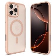 Удароустойчив, твърд кейс с MagSafe за iPhone 16 Pro от Spigen Ultra Hybrid T -  Frost Rose Titanium