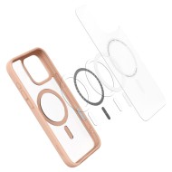 Удароустойчив, твърд кейс с MagSafe за iPhone 16 Pro от Spigen Ultra Hybrid T -  Frost Rose Titanium