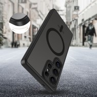 Кейс с MagSafe и защита на камерата за Samsung Galaxy S25 Ultra от Tech-Protect MagCam - Matte Black