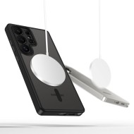 Кейс с MagSafe и защита на камерата за Samsung Galaxy S25 Ultra от Tech-Protect MagCam - Matte Black