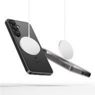 Твърд кейс с MagSafe и протектор за камерата на Samsung Galaxy S25 Plus от Tech-Protect MagFlex - Shiny Black