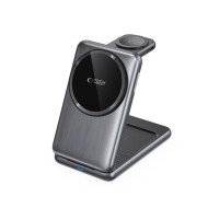 Зарядна станция 3 в 1 с MagSafe 15W за iPhone, AirPods и Apple Watch от Tech-Protect A42 - Space Grey