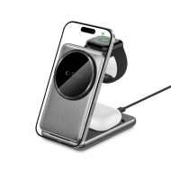 Зарядна станция 3 в 1 с MagSafe 15W за iPhone, AirPods и Apple Watch от Tech-Protect A42 - Space Grey