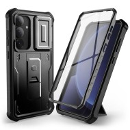 360 градусов калъф за Samsung Galaxy S25 Plus от Tech-Protect Kevlar Cam+ - Черен