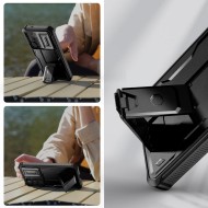 360 градусов калъф за Samsung Galaxy S25 Plus от Tech-Protect Kevlar Cam+ - Черен