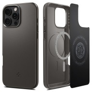 Тънък кейс с MagSafe за iPhone 16 Pro от Spigen Thin Fit Mag - Gunmetal