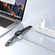 Безжично зарядно за Apple Watch с USB-C 100см. от Tech-Protect UltraBoost MC02 - Бяло