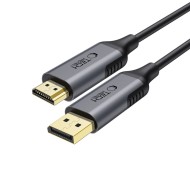 Кабел Displayport към HDMI 2.0 4K 60HZ 200 см от Tech Protect Ultraboost  - Черен