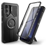 360 градусов калъф с MagSafe за Samsung Galaxy S25 Plus от Tech-Protect Kevlar - Black