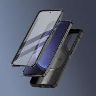 360 градусов калъф с MagSafe за Samsung Galaxy S25 Plus от Tech-Protect Kevlar - Black
